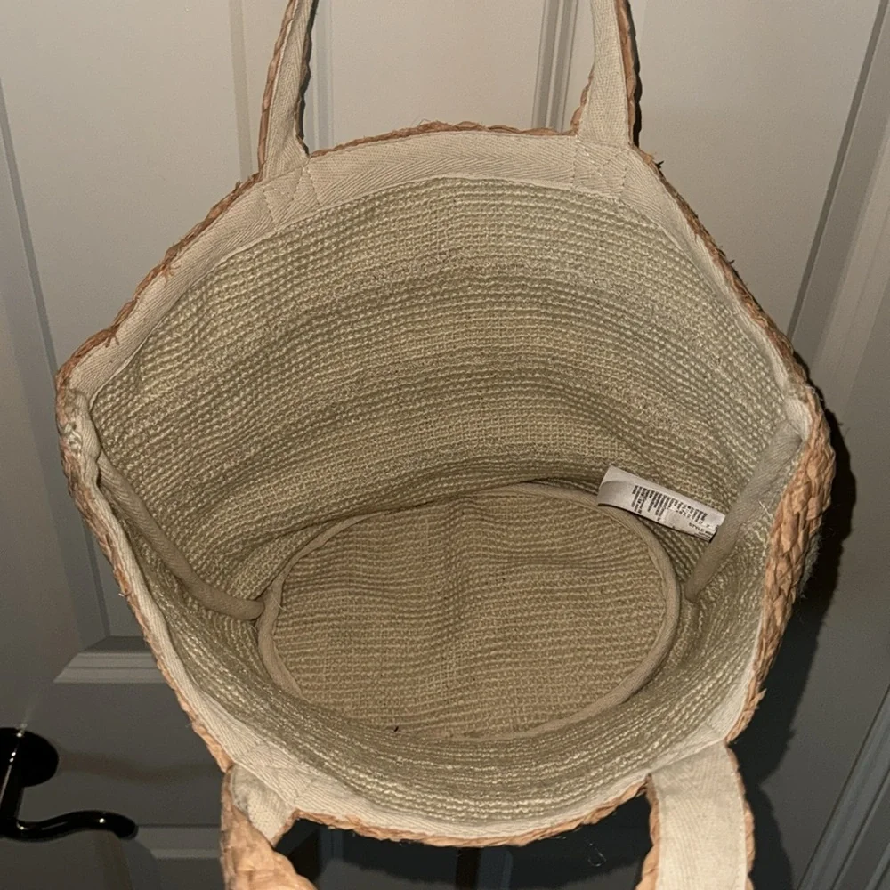 J. Crew Women's Straw Purse EUC - Picture 2 of 4